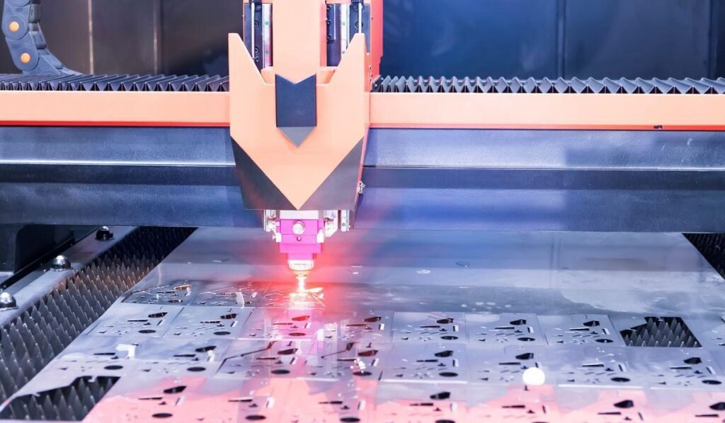 Processo de corte de chapas a laser